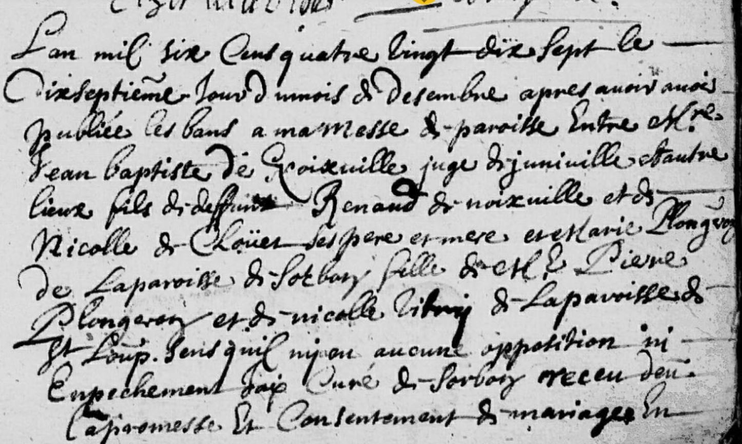 Mariage Denoixville Jean-Baptiste - Plongeron Marie 1.jpg